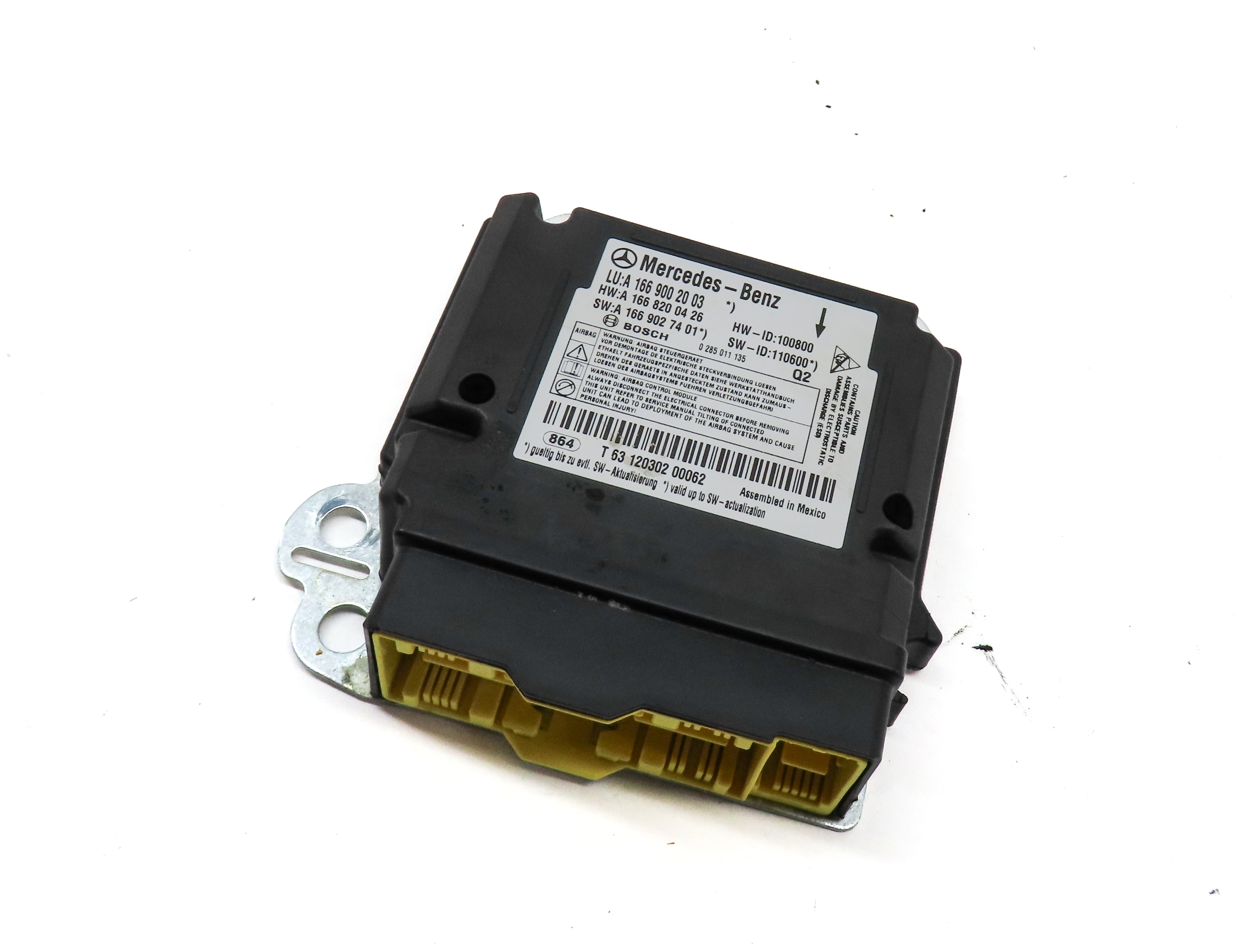 12-15 MERCEDES G550 G63 GL350 GL450 GL550 ML350 ML550 (X166 W166) SRS BAG MODULE — exact item pictured